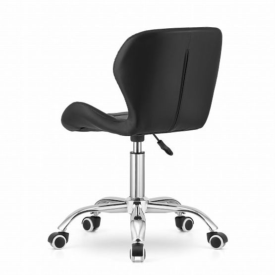 Office Swivel Chair with Wide Backrest Eco-Leather Black