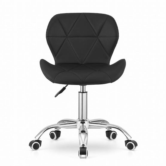 Office Swivel Chair with Wide Backrest Eco-Leather Black