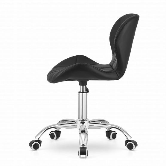 Office Swivel Chair with Wide Backrest Eco-Leather Black