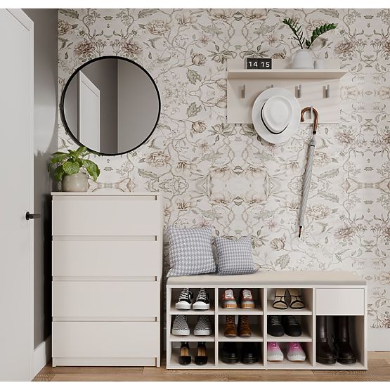 Open Shoe Cabinet TALLIN CASHMERE BEIGE for Hallway