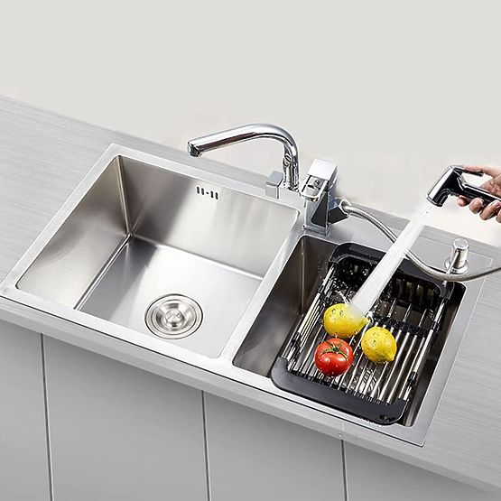 ORDOS Black Sink Basket Drainer