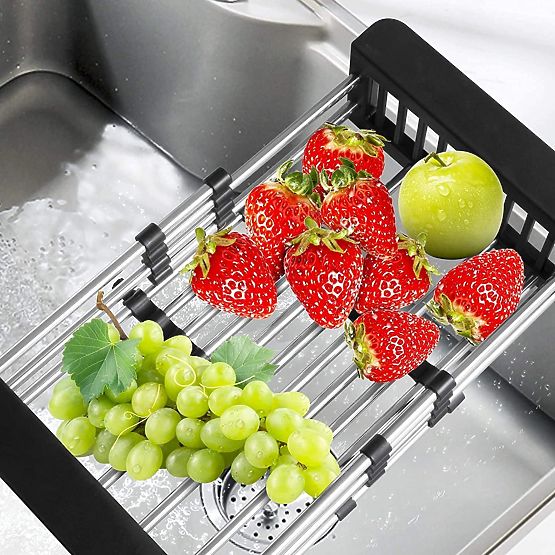 ORDOS Black Sink Basket Drainer