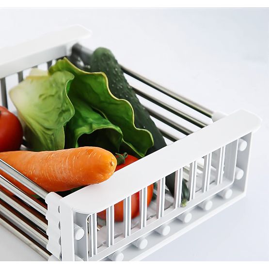 ORDOS White Sink Drainer and Vegetable Dryer