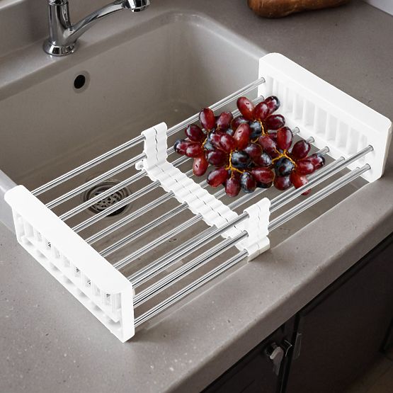 ORDOS White Sink Drainer and Vegetable Dryer