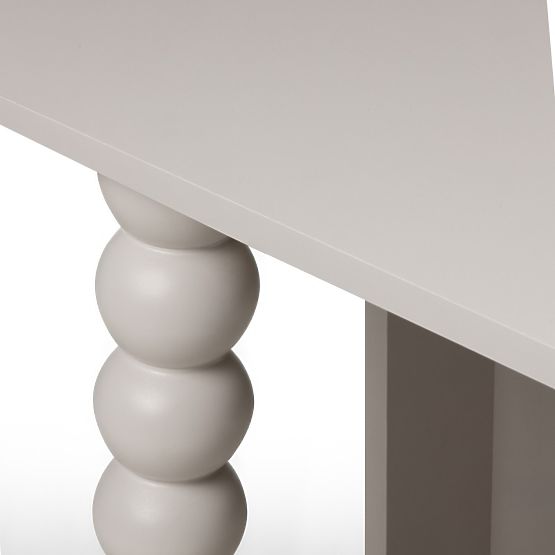 Orel Desk, Cashmere, Decorative Leg