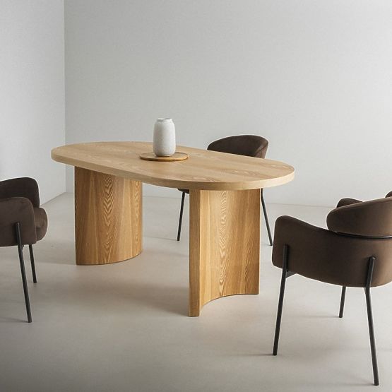 Oval Dining Table Portofino, Ash