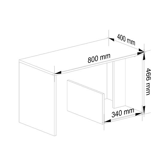 PAUL WHITE COFFEE TABLE