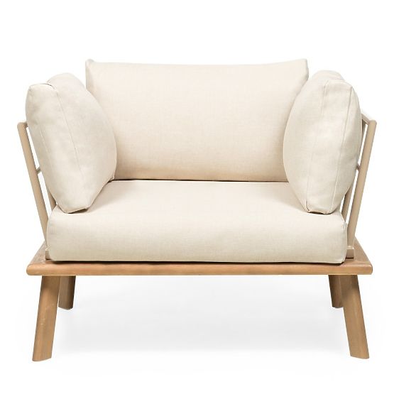 Penne Garden Furniture Set, Eucalyptus Wood FSC, Aluminum, Beige