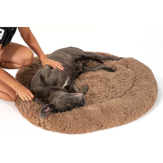 PET BED FOR DOG CAT PJ-011 BROWN L