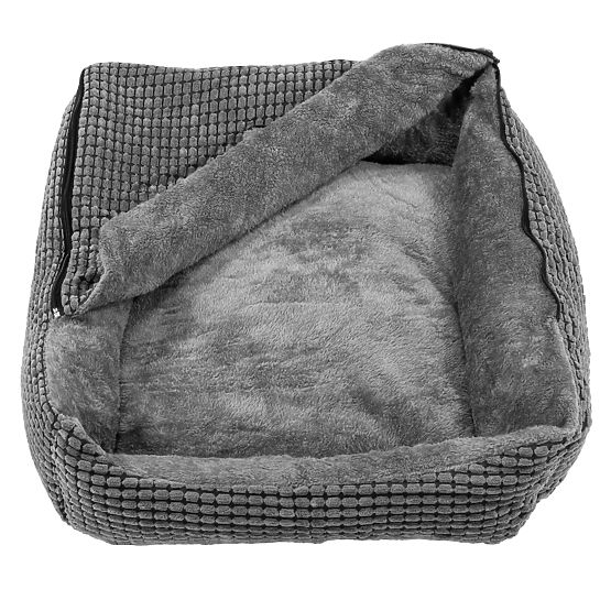 PET BED FOR DOGS CATS PJ-018 GRAY L