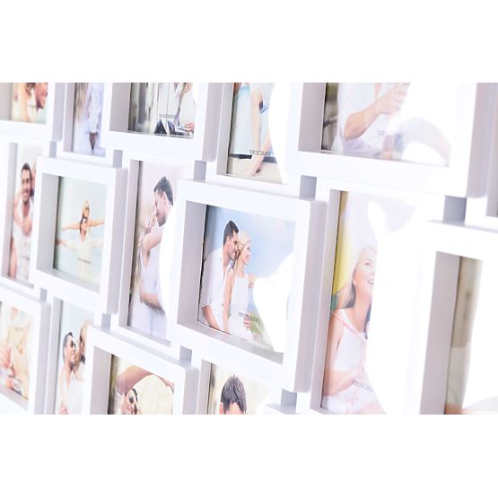 Photo Frame for 18 Photos Morka White