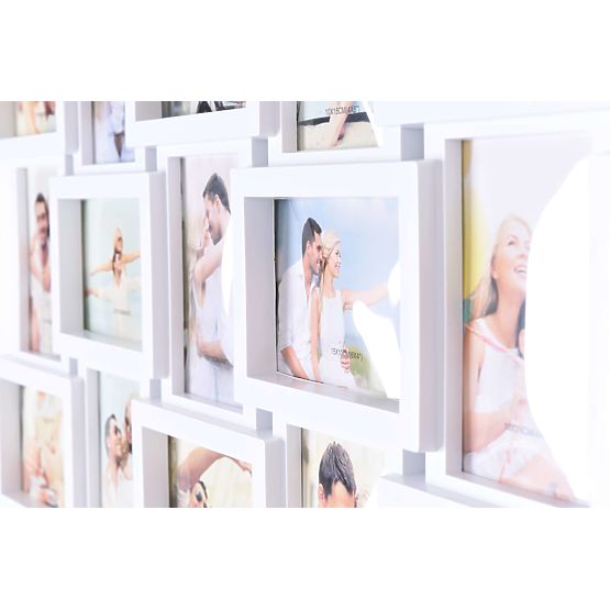 Photo Frame for 18 Photos Morka White