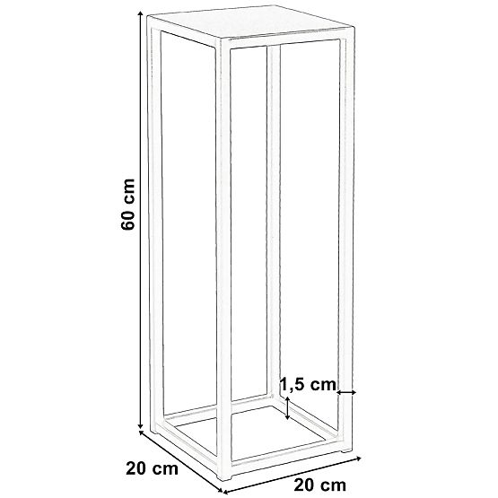 Piatto Loft 60 cm Black Plant Stand