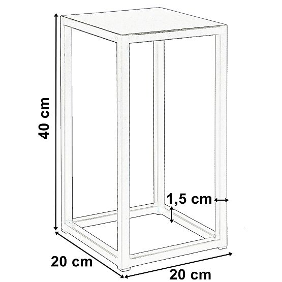 Piatto Loft Flower Stand 40 cm Black