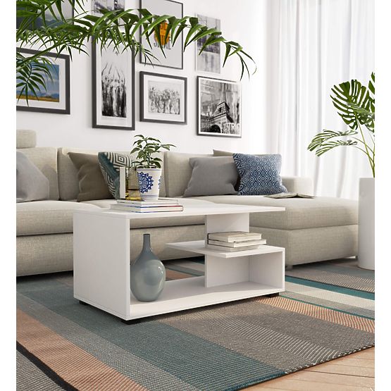 PIN WHITE COFFEE TABLE