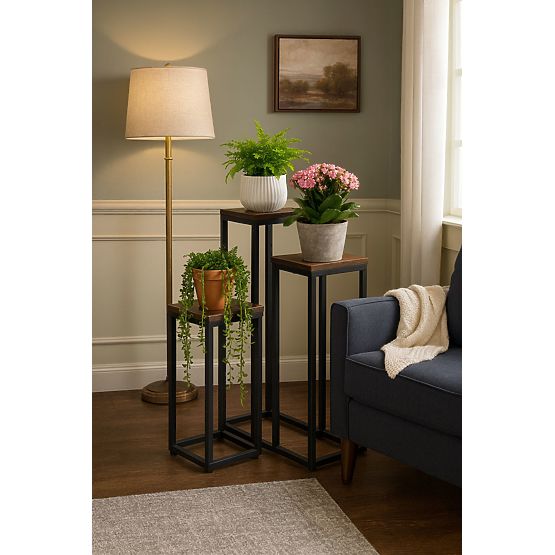 Plant Stand with 3 Shelves Loft ModernHome