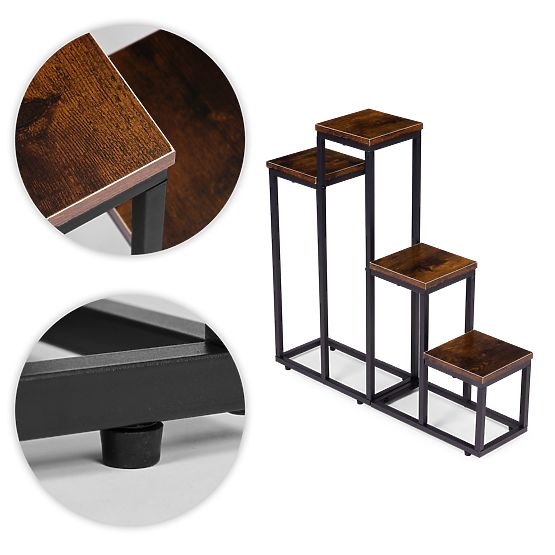 Plant Stand with 4 Shelves Loft ModernHome
