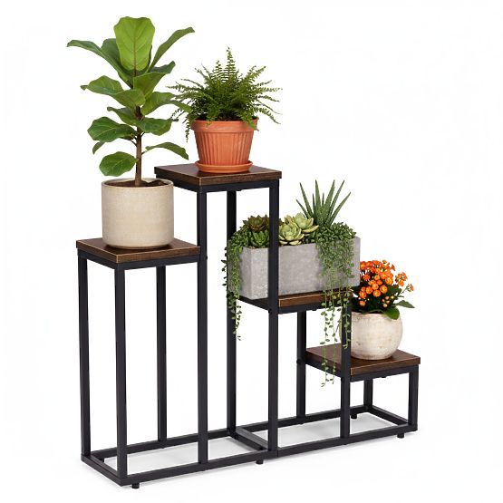 Plant Stand with 4 Shelves Loft ModernHome