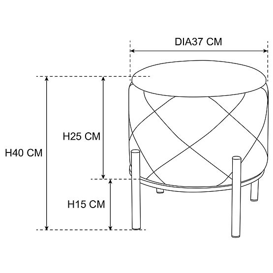 PUF SAVANA BOTTLE GREEN