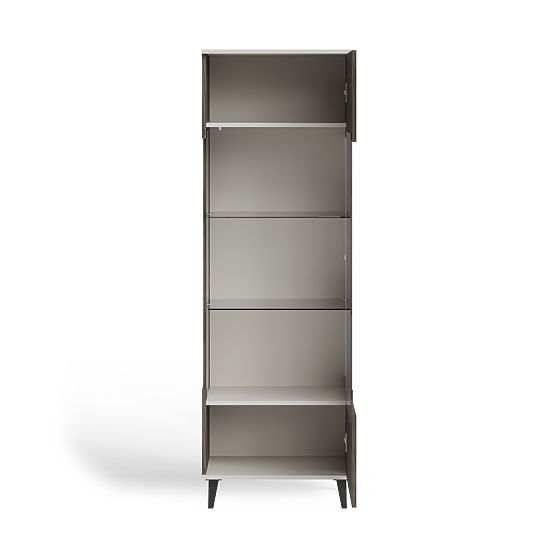 RANDOM 2-in-1 Display Cabinet Cashmere/Walnut/Black