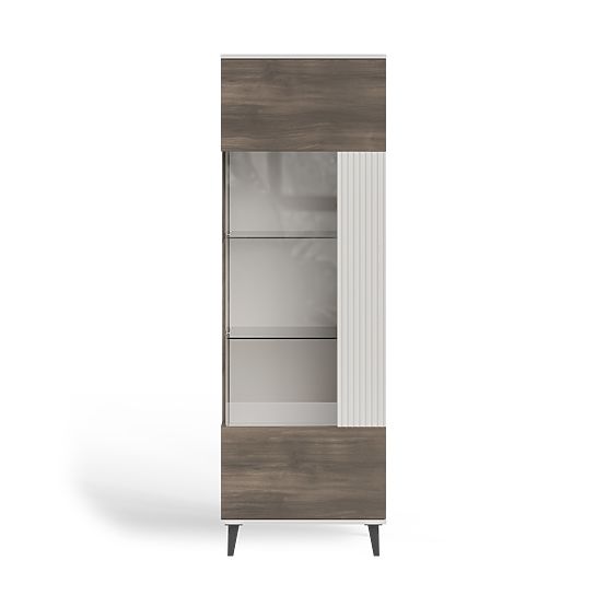 RANDOM 2-in-1 Display Cabinet Cashmere/Walnut/Black