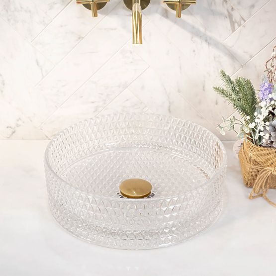 Rea Cristal Transparent 35 Furniture Washbasin