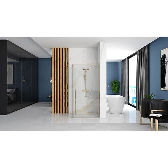 Rea Fargo 120x90 Gold Shower Enclosure
