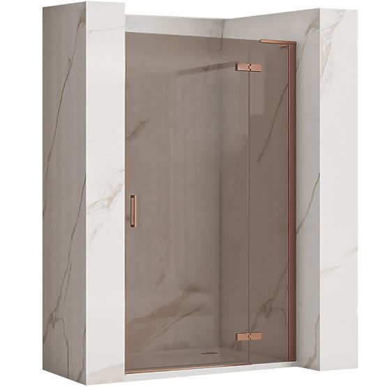 Rea Hugo 100 Brushed Copper Shower Doors