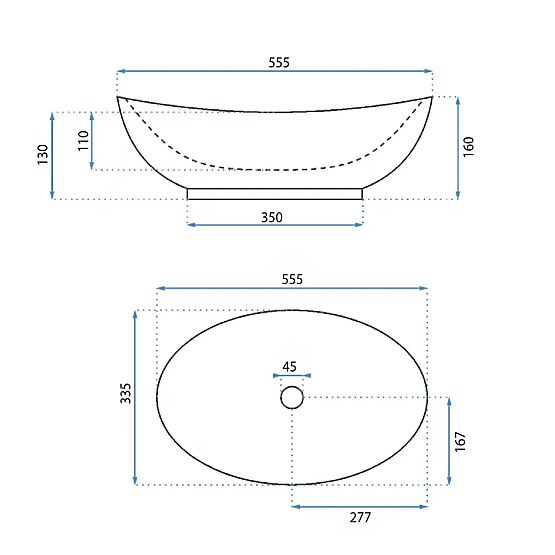 Rea Kate 56 Furniture Washbasin