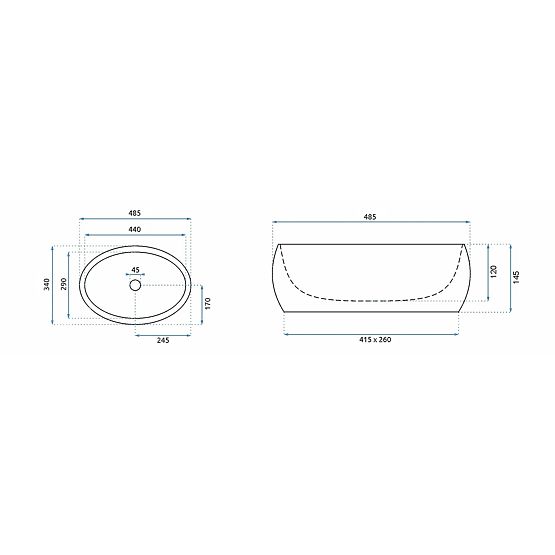 Rea Linda Lava Pater Overmount Sink