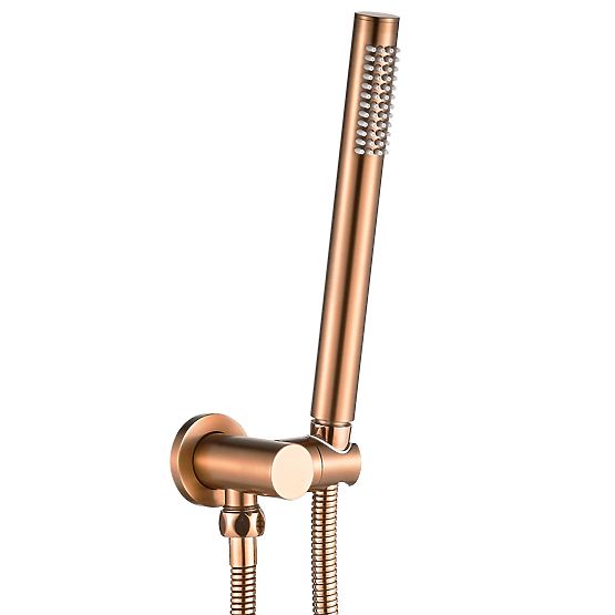 Rea Lungo Concealed Bath and Shower Set Brushed Copper