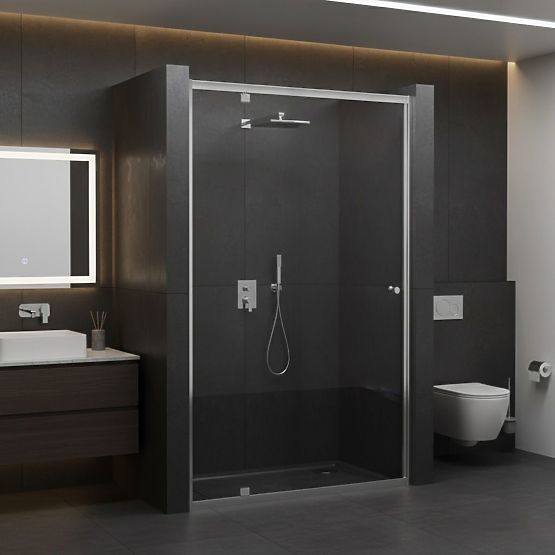 Rea Primo Swing 100 Chrome Shower Door