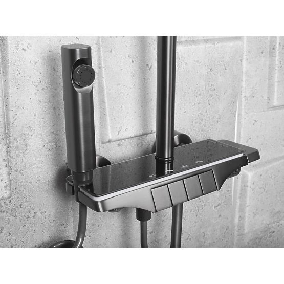 REA Savio Shower Set with LED Display Titan