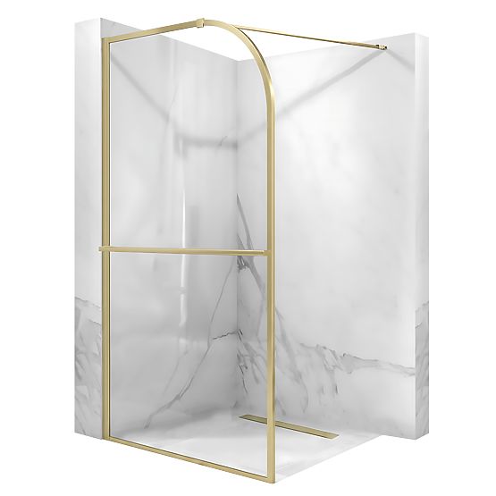 Rea Sky Brush Gold 120 Shower Screen