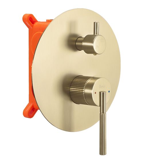 Recessed Shower Set Rea Argon Brushed Gold + BOX