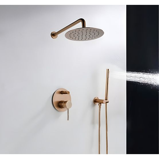 Recessed Shower Set Rea Lungo Copper + BOX