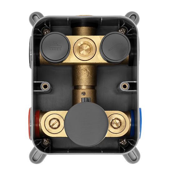 Recessed Shower Set with Thermostat Rea Lungo Titan + BOX