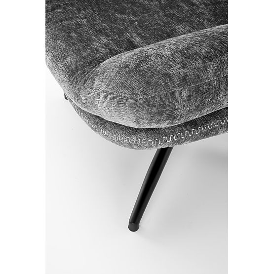 Recliner Chair DARIO with Footrest and Rocking Function, Gray (1p=1pc)