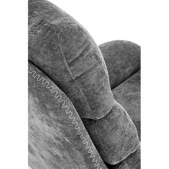 Recliner Chair DARIO with Footrest and Rocking Function, Gray (1p=1pc)