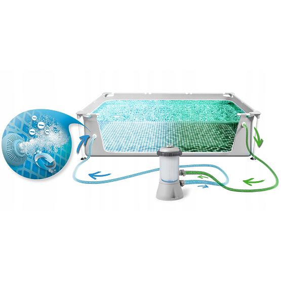 Rectangular pool 300x175 cm