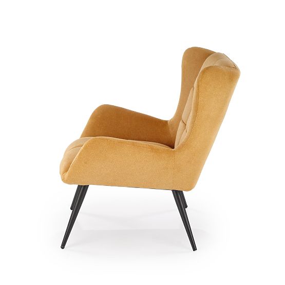 Relaxation armchair BYRON - mustard