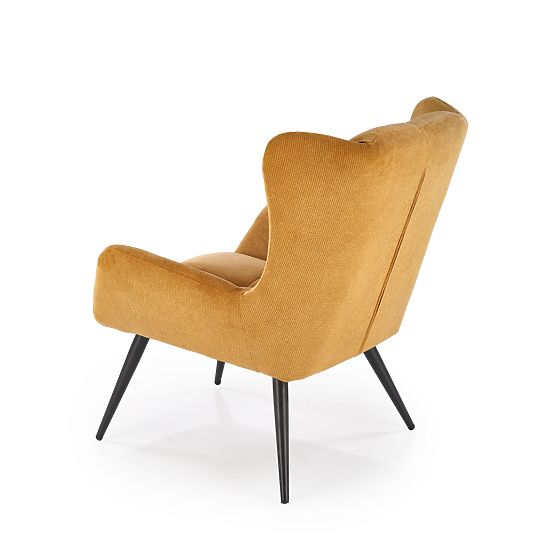 Relaxation armchair BYRON - mustard