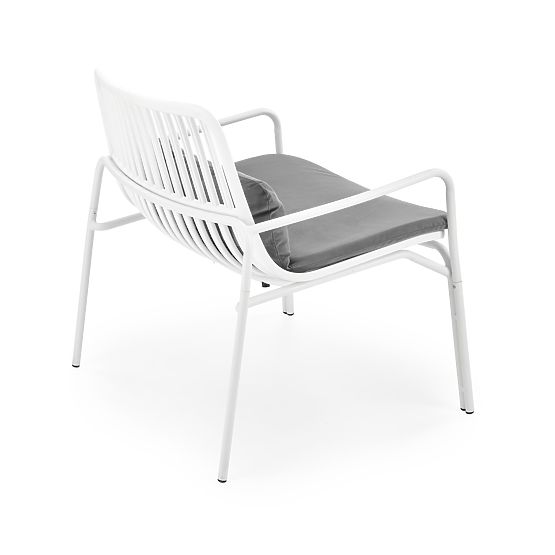 Relaxation Chair MELBY, Frame - White, Upholstery - Gray (2p=6pcs)