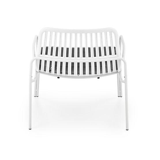 Relaxation Chair MELBY, Frame - White, Upholstery - Gray (2p=6pcs)