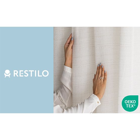 RESTILO Curtain DRIMAR Beige Color Modern Style Material Linen, Microfiber 140x250