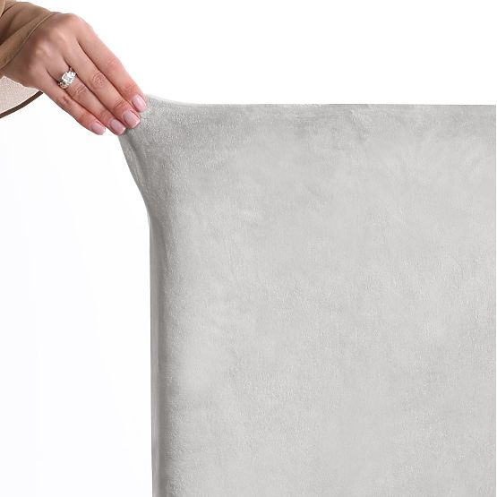 RESTILO SENTO Sofa Cover in Smooth Gray Classic Style