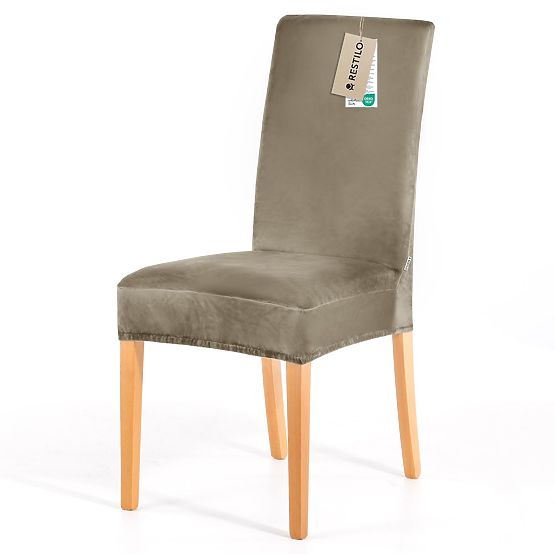 RESTILO Sofa Cover SENTO Beige Smooth Classic Style