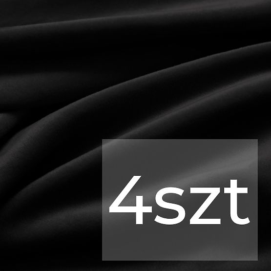 RESTILO Sofa Cover SENTO Black Smooth Classic Style