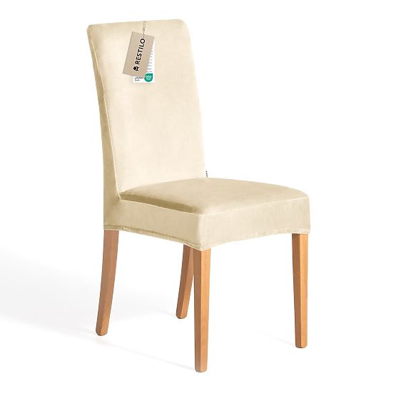 RESTILO Sofa Cover SENTO Color Light Beige Smooth Classic Style