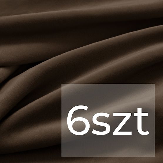 RESTILO Sofa Cover SENTO Dark Brown Smooth Classic Style